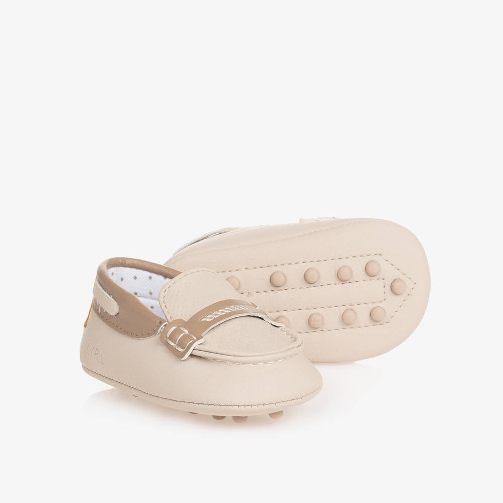 Baby Boys Beige Moccasins – My Dream Boutique
